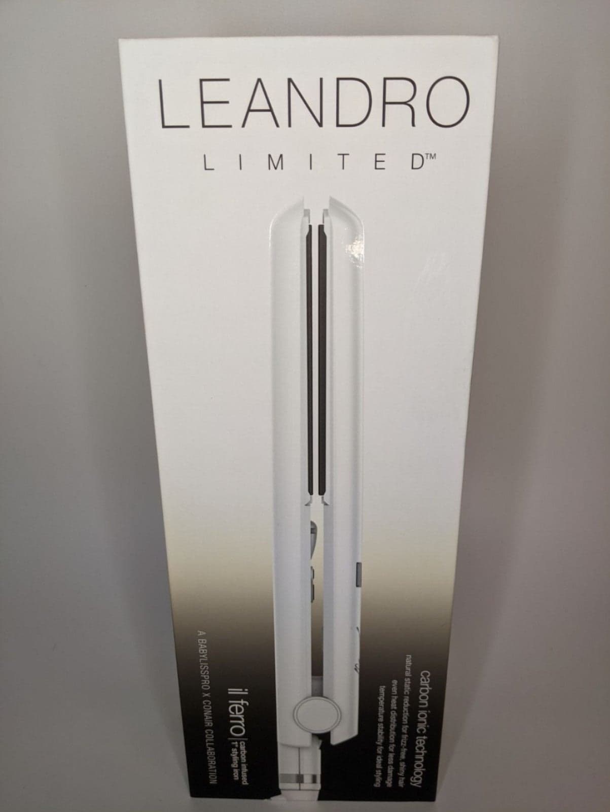 Leandro Limited Babyliss Pro 1" Carbon Infused Styling Flat Iron - Image 1