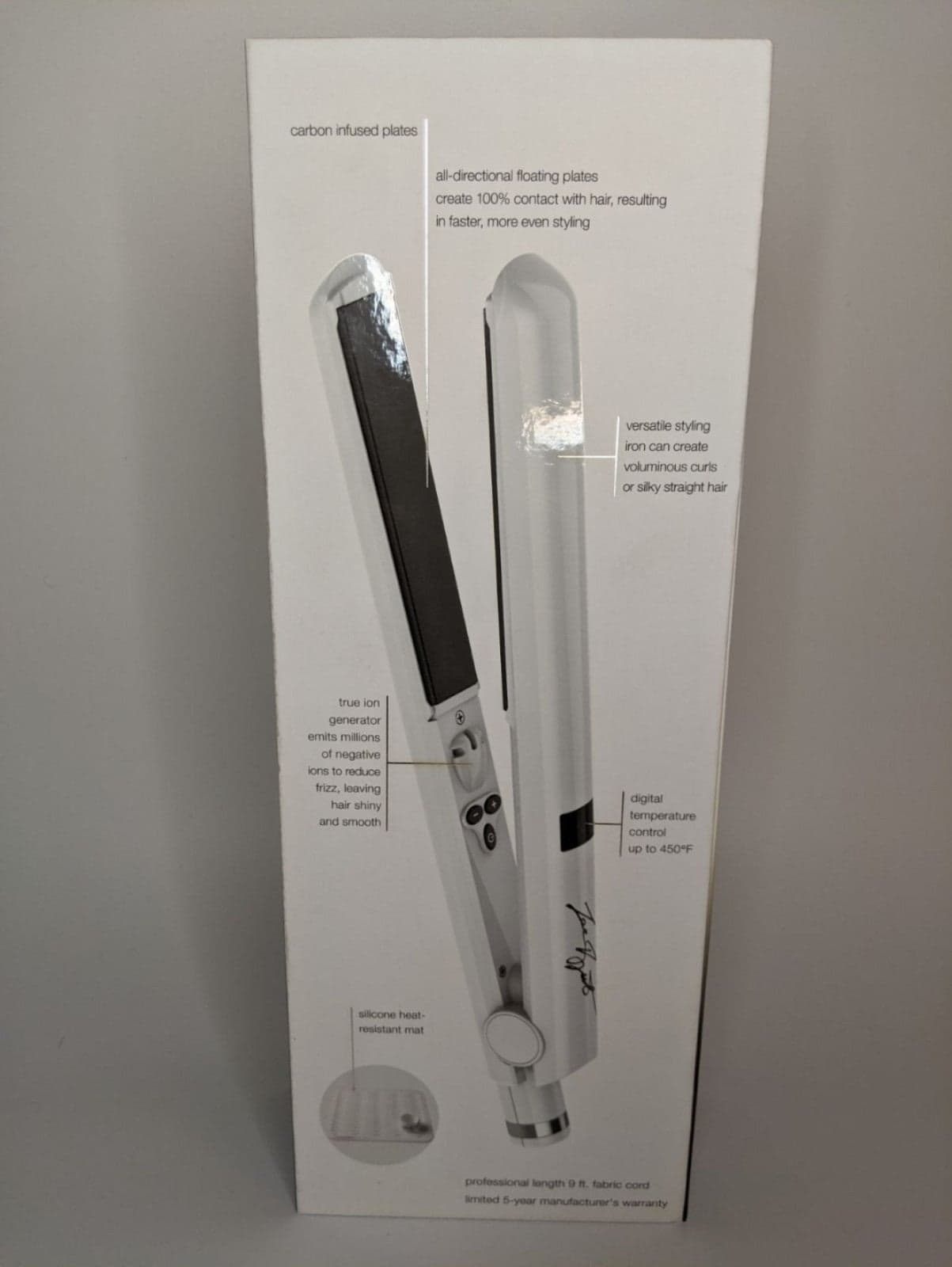 Leandro Limited Babyliss Pro 1" Carbon Infused Styling Flat Iron - Thumbnail 2