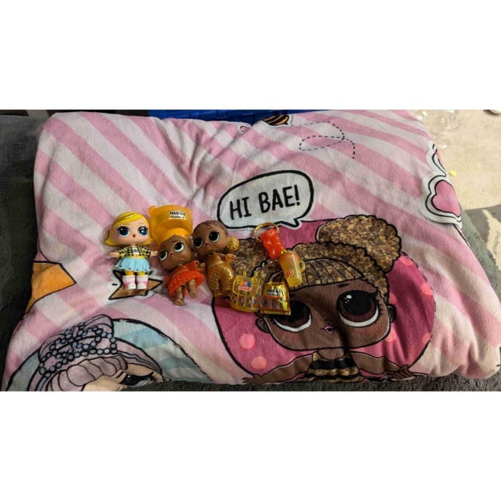 LOL DOLL HUGE LOT DOLLS ACCESSORIES AND HOODED BLANKET. SUPER CUTE LOT. LIKE NEW - Thumbnail 5