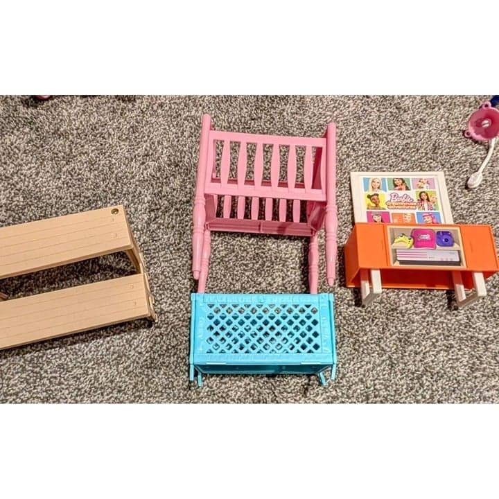 Barbie Vintage Huge Lot Vintage Dollhouse Furniture Accessories - Thumbnail 10