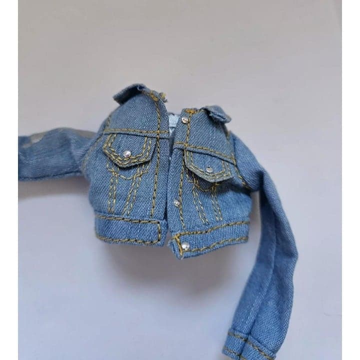 Rainbow High Skyler Bradshaw Blue Denim Jacket Doll Clothes - Image 1