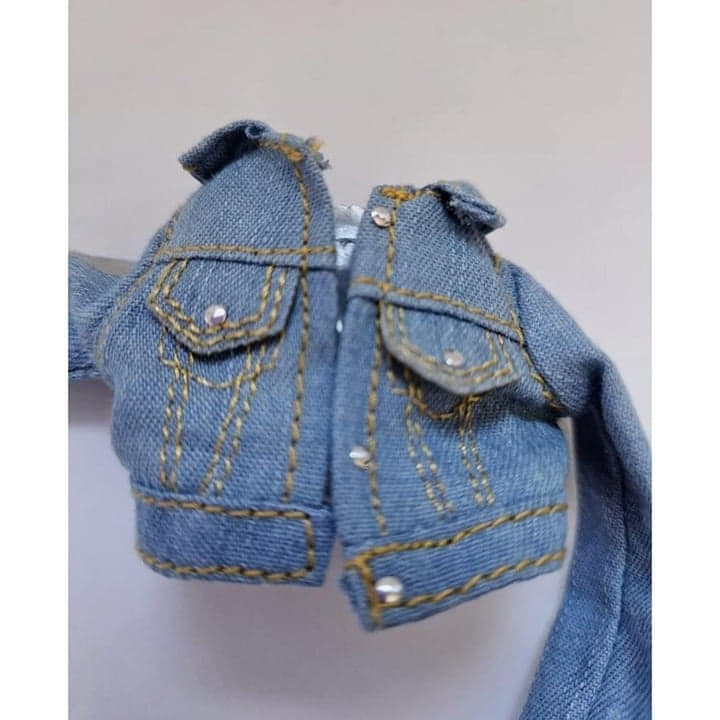 Rainbow High Skyler Bradshaw Blue Denim Jacket Doll Clothes - Thumbnail 3