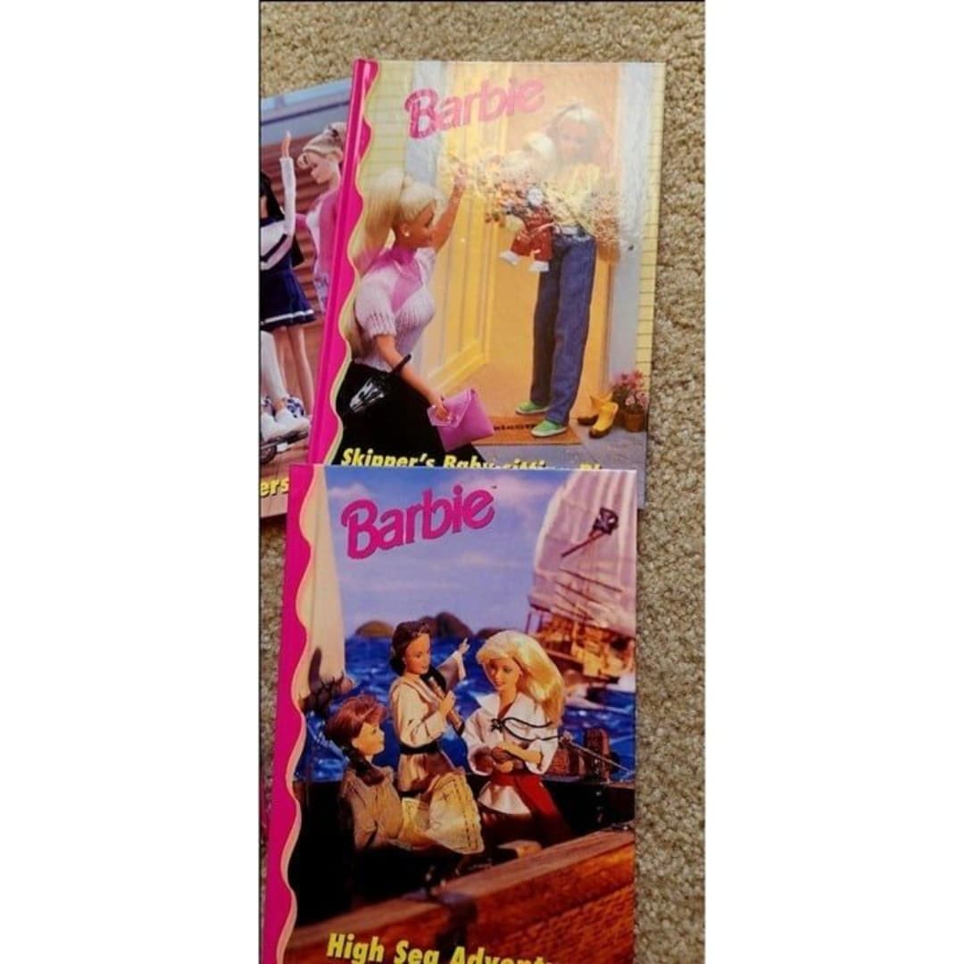 Barbie Vintage 90s Early Readers Set Hardcover Books - Thumbnail 3