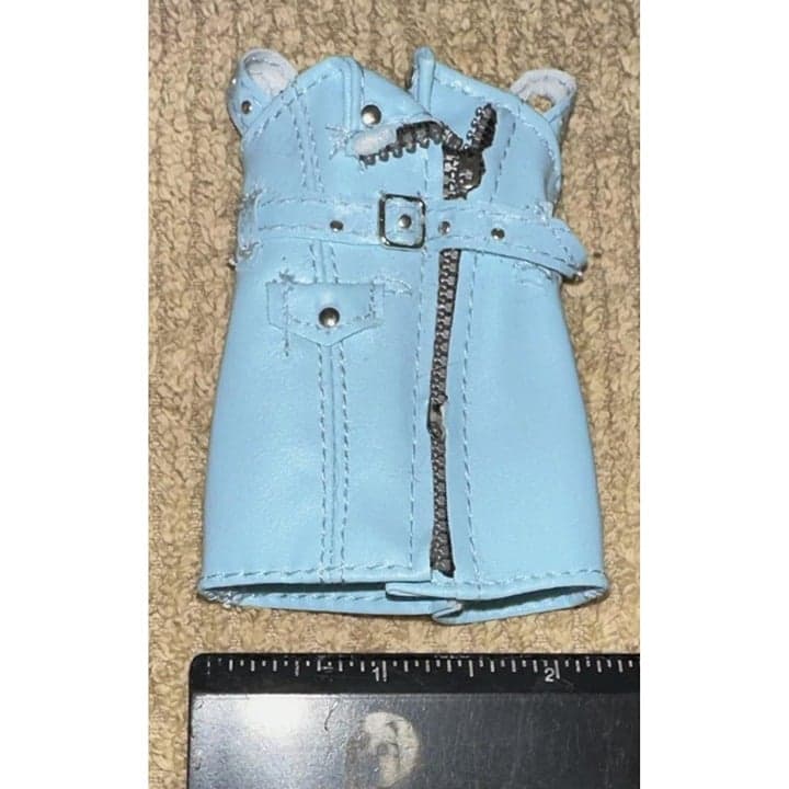 MGA Rainbow High Skyler Bradshaw Doll Faux Leather Blue Dress - Thumbnail 2