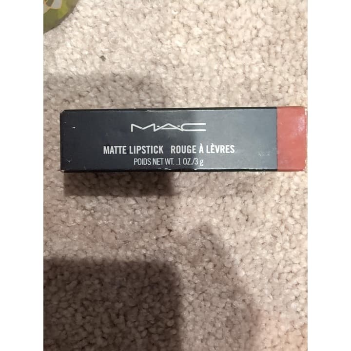 MAC Matte Lipstick Chili Red Brown Unisex Cosmetic Color New 3g - Thumbnail 2
