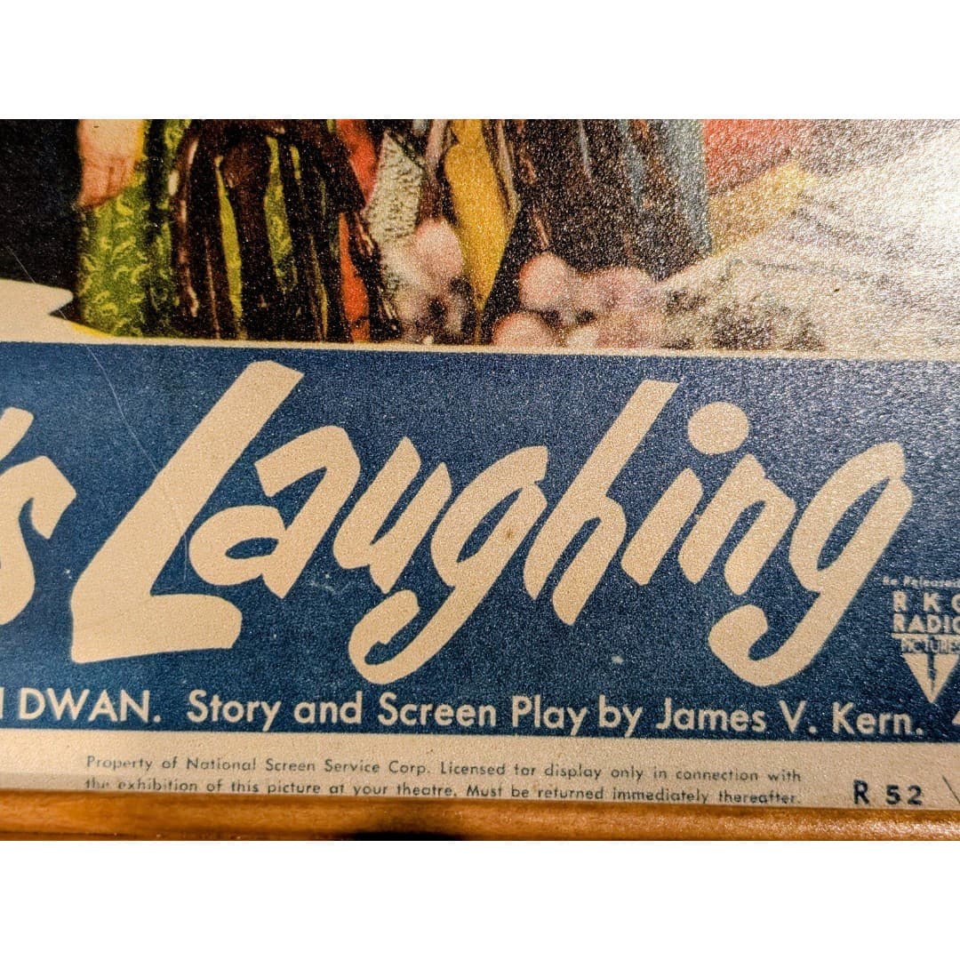 RKO Radio Pictures Framed Lobby Card Look Who's Laughing Lucille Ball 1952 - Thumbnail 4