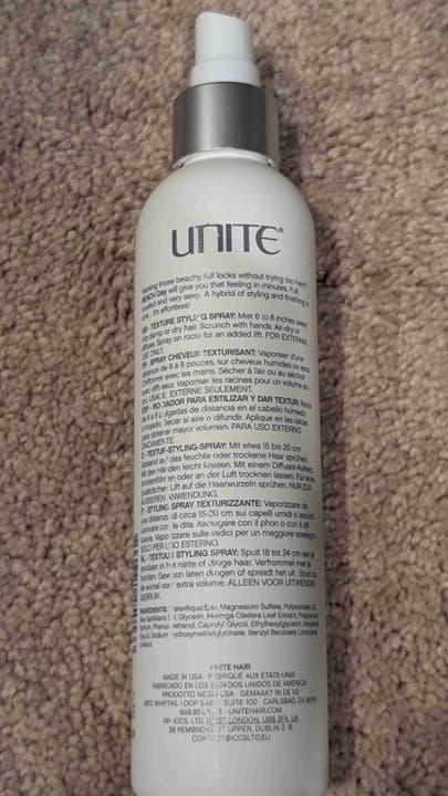 Unite Professional Salon System Texturizing Hair Spray 8 Fl Oz - Thumbnail 2