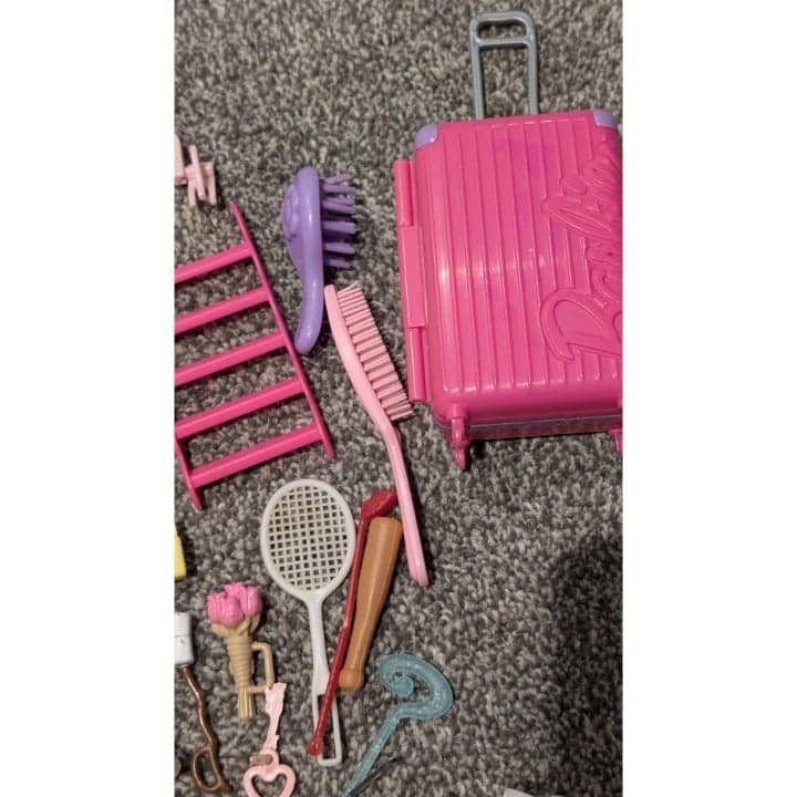 Barbie Huge Lot Vintage Accessories Fashion Household Pink Theme Playset - Thumbnail 6