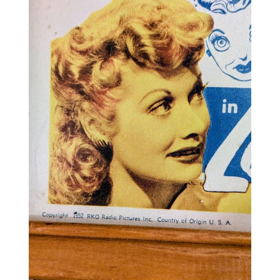 RKO Radio Pictures Framed Lobby Card Look Who's Laughing Lucille Ball 1952 - Thumbnail 6