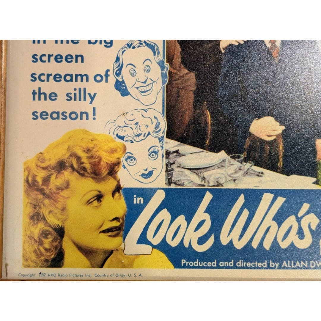 RKO Radio Pictures Framed Lobby Card Look Who's Laughing Lucille Ball 1952 - Thumbnail 2
