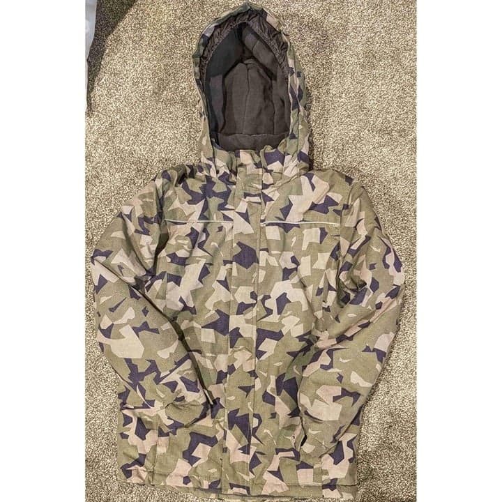 Iceburg Outerwear Camo Hooded Parka Jacket Youth M 7/8 - Image 1