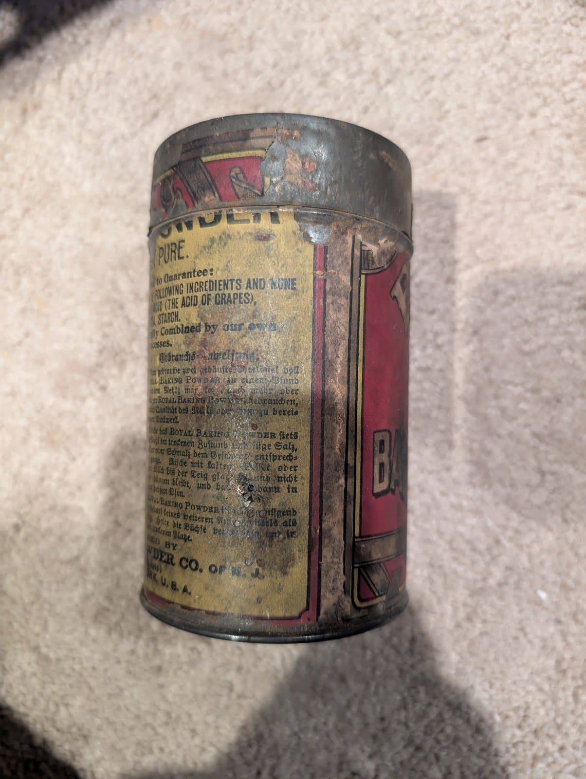 Vintage Royal Baking Powder Can - Thumbnail 3