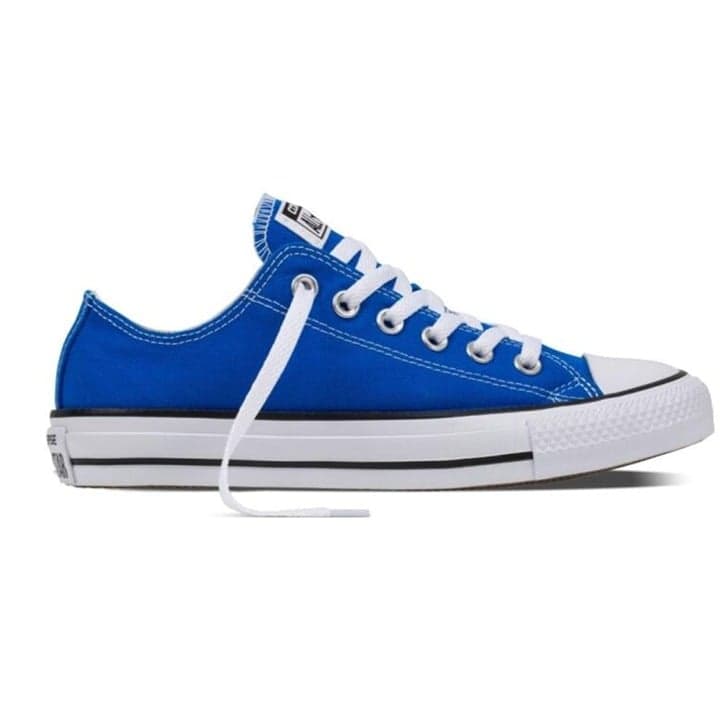 Converse Blue Low-Top Chuck Taylor Sneakers White Toe Cap women Size 4 - Thumbnail 2