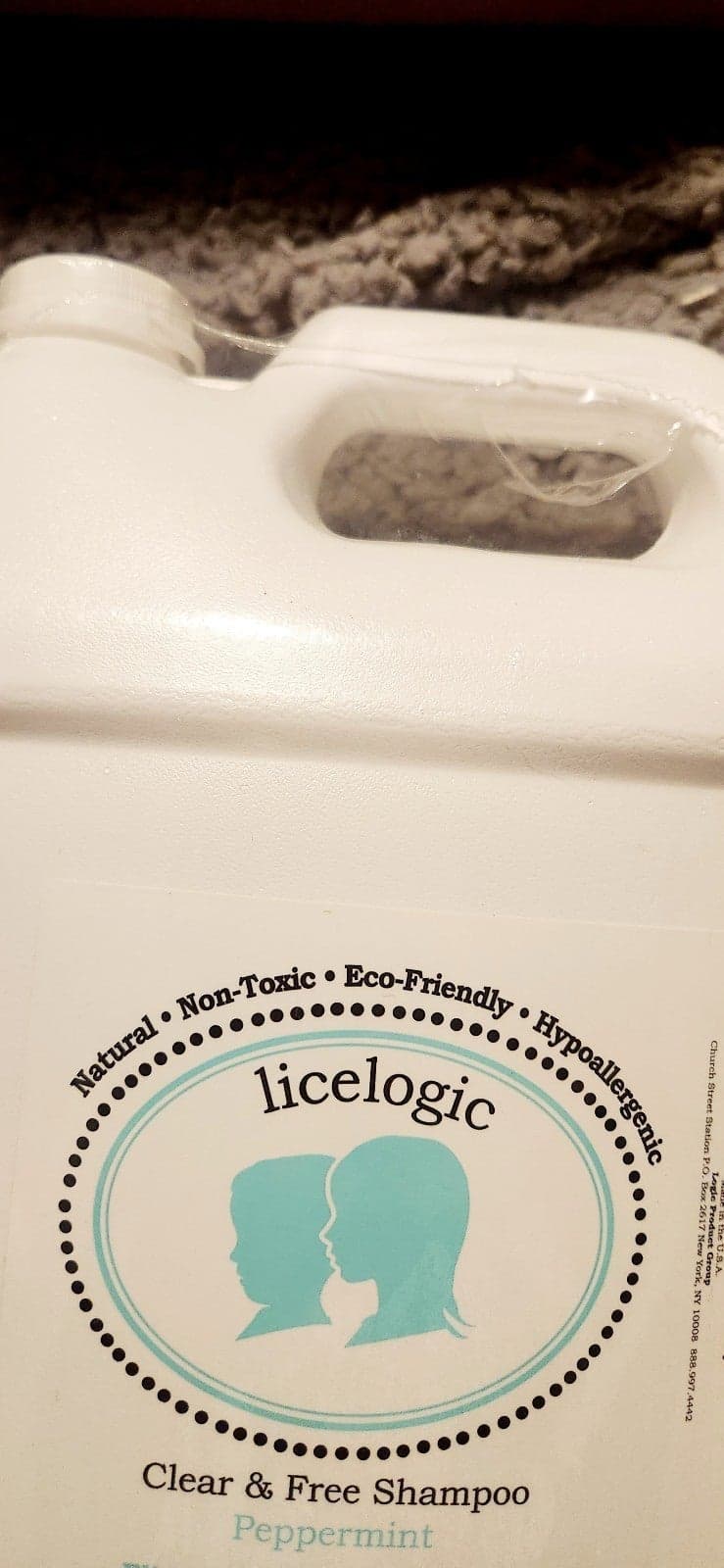 Licelogic Clear & Free Peppermint Head Lice Shampoo Non Toxic Gallon Size Sealed - Thumbnail 5