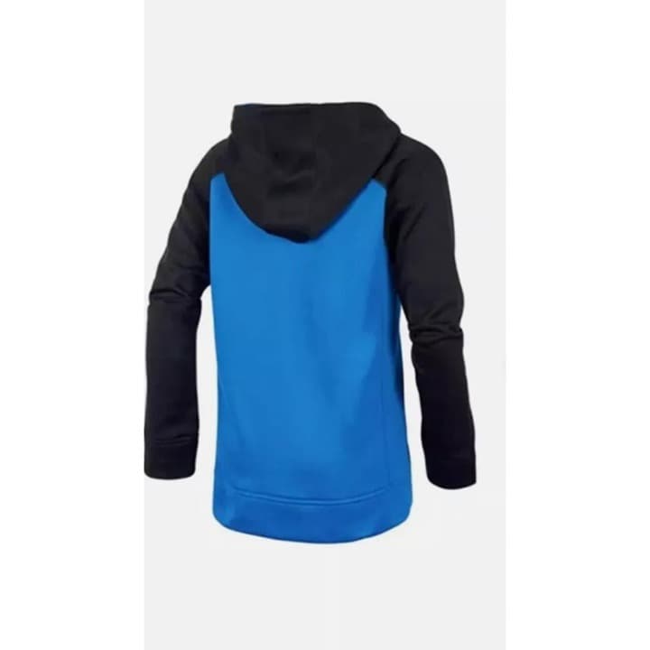 Adidas Black Blue Tech Fleece Hoodie Long Sleeves Boys Size XL 18/20 - Thumbnail 2