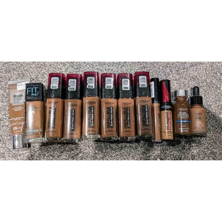 Large lot of great brands of Dark Foundation & Concealer A Must-have. - Image 1