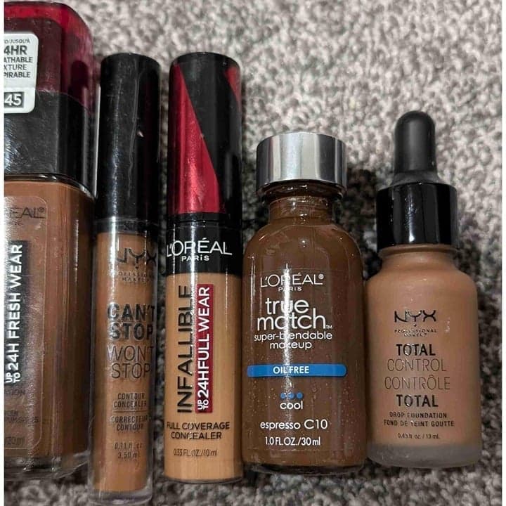 Large lot of great brands of Dark Foundation & Concealer A Must-have. - Thumbnail 5