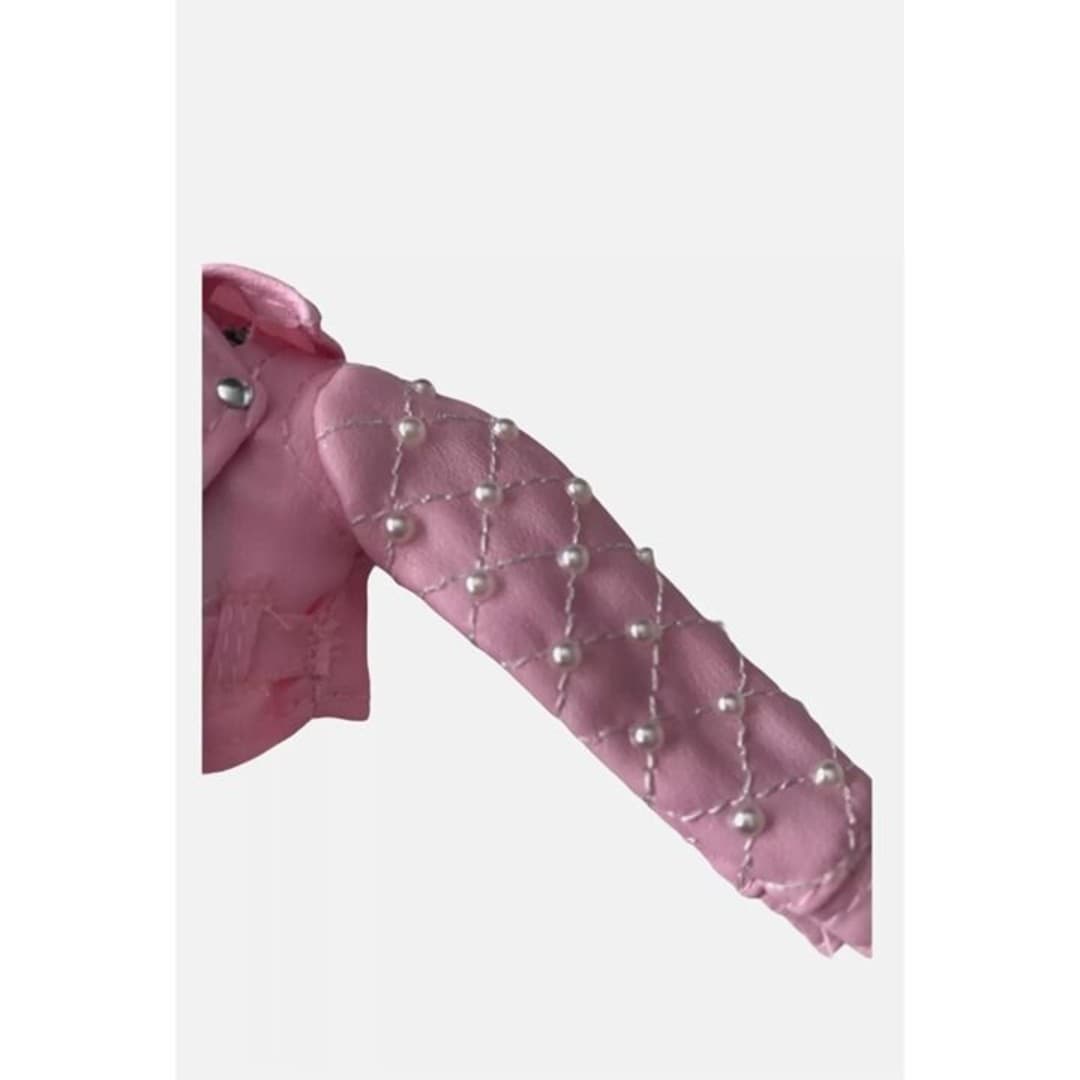Rainbow High Pink Studded Quilted Jacket Series 2 Doll Fashion - Thumbnail 3