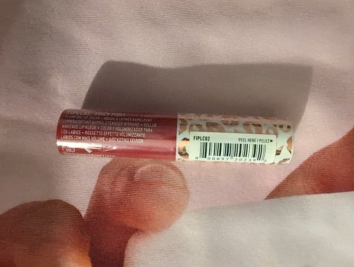 NYX Filler Instinct Plumping Lip Gloss Pink Juicy Pout Leopard Print Cap 0.08oz - Thumbnail 2
