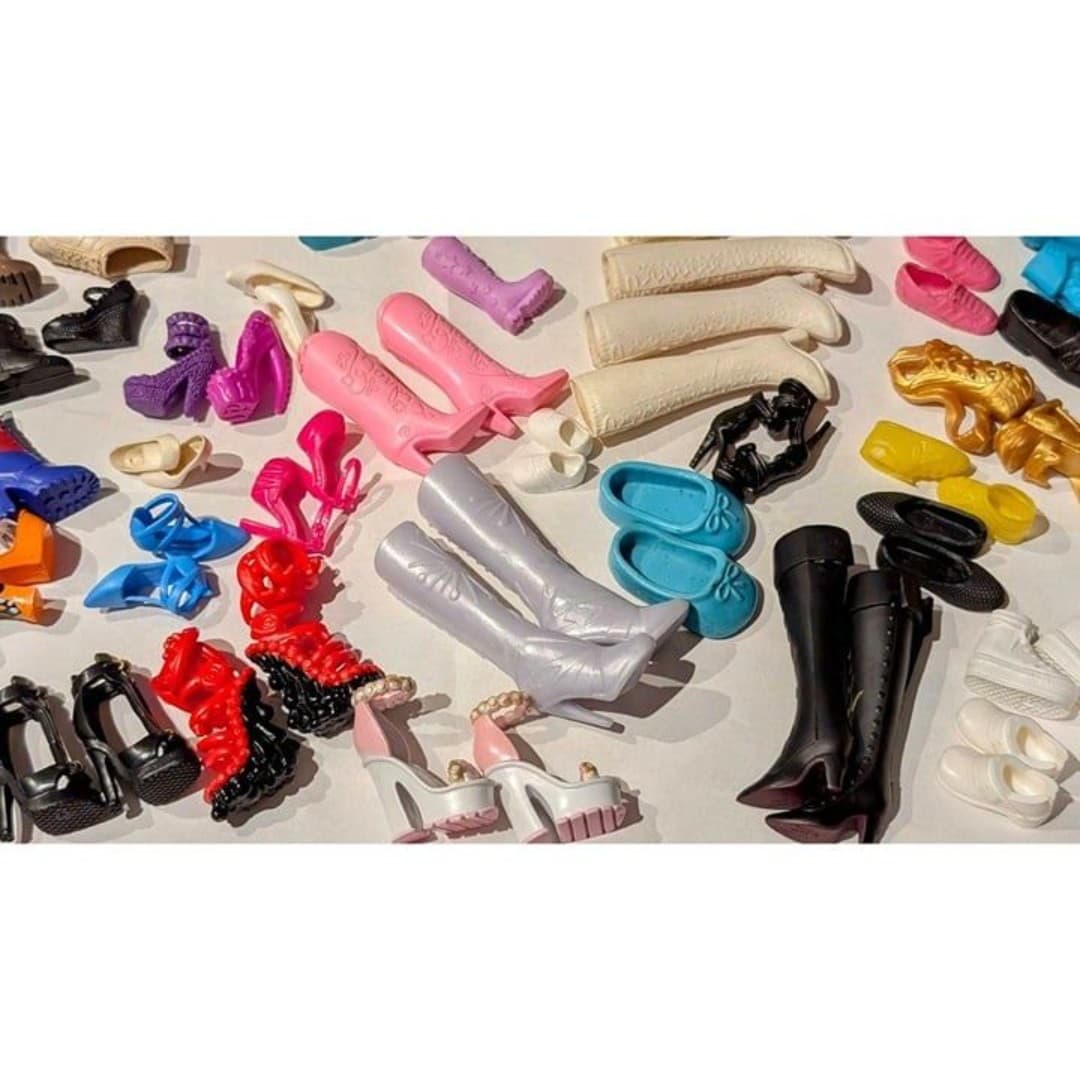 Mattel Vintage Assorted Styles Barbie Monster High and Rainbow High Shoes - Thumbnail 4