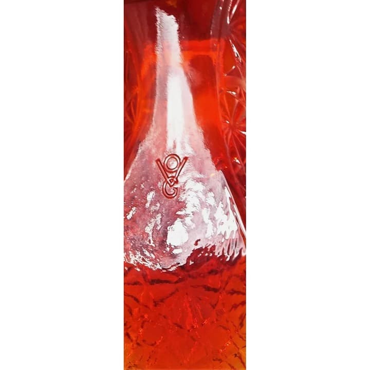 Fenton Amberina Glass Decorative Shoe Cat Motif Vintage 5 1/2" - Thumbnail 6