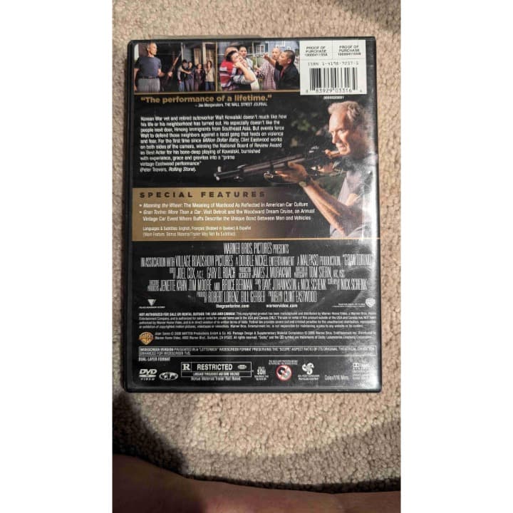 Clint Eastwood's Gran Torino widescreen edition in perfect shape - Thumbnail 2