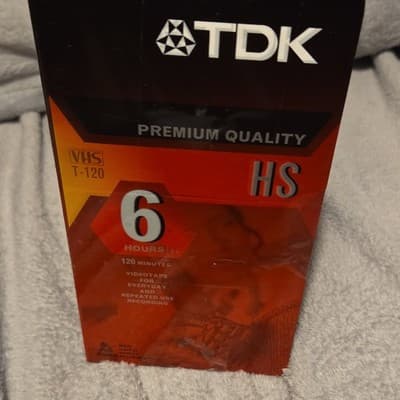 Lot of 6 TDK T-120 Minutes HS VHS Tapes 6 hour Premium Quality Blank Tapes - Thumbnail 2