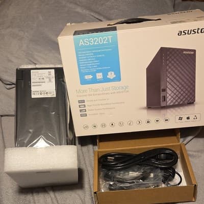 Asustor AS3202T 2-Bay NAS, USB 3.0, Gigabit Ethernet, HDMI, Windows/Mac/Linux - Thumbnail 2
