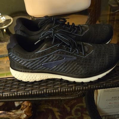 Brooks Ghost Men's Black Blue Mesh Running Shoes Athletic Low Top Lace Up - Thumbnail 2