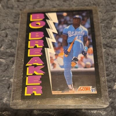 SCORE 1991 Score Bo Jackson Kansas City Royals Bo Breaker #773 Base Set Card - Image 1
