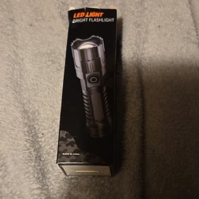 LED Bright Flashlight Black Lighting Technology Portable New - Image 1