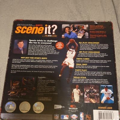 Screenlife Sports Scene It? ESPN DVD Board Game w/ Metal Tokens & Trivia Cards - Thumbnail 2
