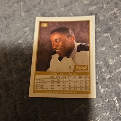 SkyBox 1990-91 Isiah Thomas Detroit Pistons #93 Base Set Basketball Card - Thumbnail 2