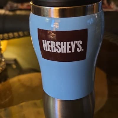 Hershey's Stainless Steel Insulated Tumbler Blue Solid Color Food & Drink Theme - Image 1