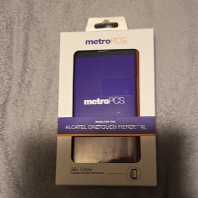 MetroPCS Red Gel Case for Alcatel OneTouch Fierce XL with Screen Protector - Image 1