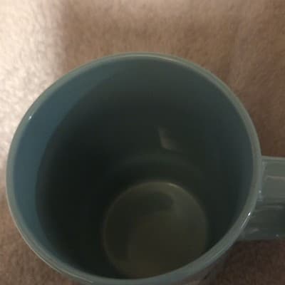 Boston Warehouse Light Blue Ceramic Coffee Mug - Novelty 'Grateful For His Love' - Thumbnail 2