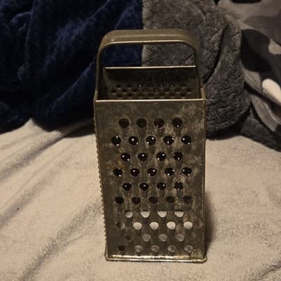 Bromwell Metal Cheese Grater with Handle Silver Original Rectangle Box - Image 1