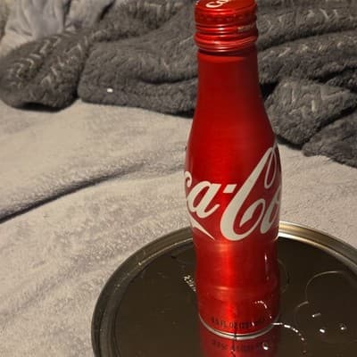 Coca-Cola Red White Aluminum Bottle 8.5 fl oz Collectible Soda - Image 1