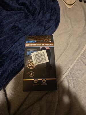 Copper Fit Compression Knee Stabilizer Size L/2xl Black - Image 1