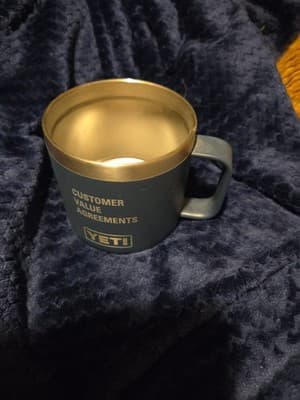 Stainless Steel Coffee Tumbler Yeti With Catipillar Logo - Thumbnail 2