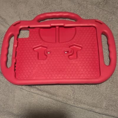 EWA Red Silicone Stand Case with Handle, Shockproof, Freestanding - Image 1