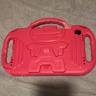 Pink EVA Stand Case with Handle for Tablet, Integrated Stand, Shockproof - Thumbnail 2