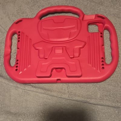EWA Red Silicone Stand Case with Handle, Shockproof, Freestanding - Thumbnail 2