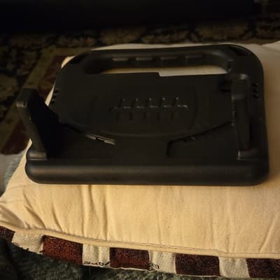 Black Silicone Stand Case with Handle for Tablet, Integrated Stand, Freestanding - Thumbnail 3