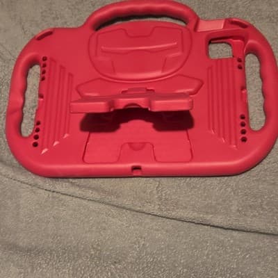 EWA Red Silicone Stand Case with Handle, Shockproof, Freestanding - Thumbnail 3