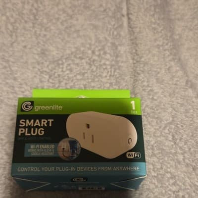 Greenlite Smart Plug Wi-Fi Alexa Google Assistant App Voice Control US Plug - Image 1