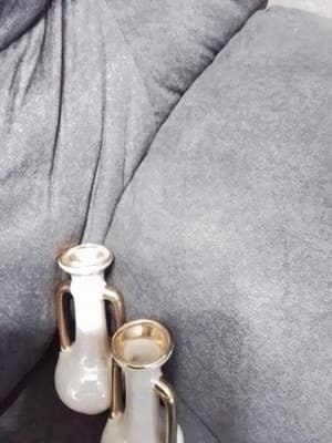 Vintage Pearl China Company Lusterware Handled Vase 22kt Gold Made in USA - Thumbnail 2