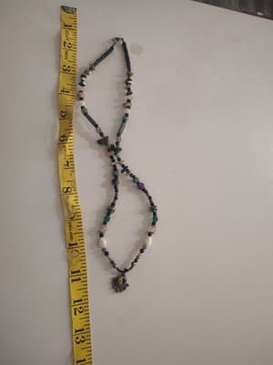 vintage beaded necklace - Image 1