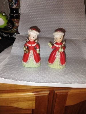 Vintage Pair of Napco Christmas Angel Bells (Bell, Star) S1694B - Thumbnail 7