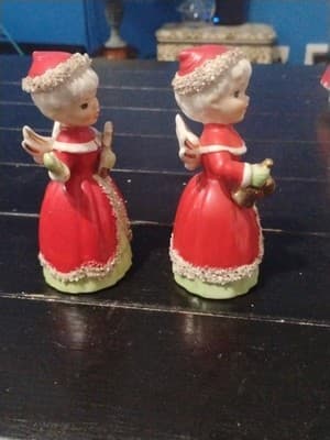 Vintage Pair of Napco Christmas Angel Bells (Bell, Star) S1694B - Thumbnail 6
